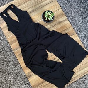 Black jumpsuit with keyhole back